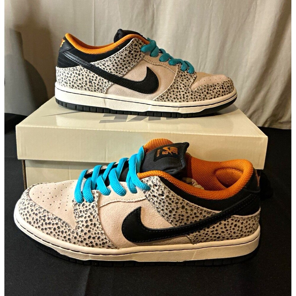 Nike SB Dunk Low Pro Electric Pack Animal Print Suede Low Top Men 6.5/Women 8
